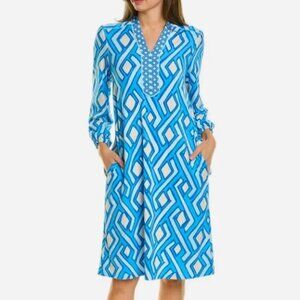 EUC! J. McLaughlin EMER Dress Vilhada Souk Geo Print Size XL